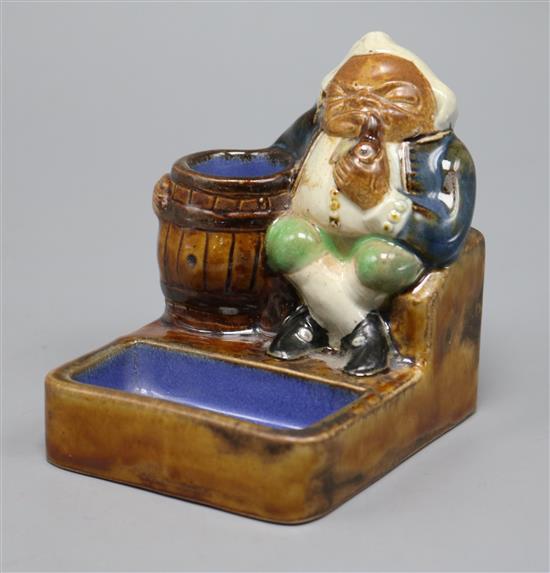 A Royal Doulton stoneware gnome smoking bibelot